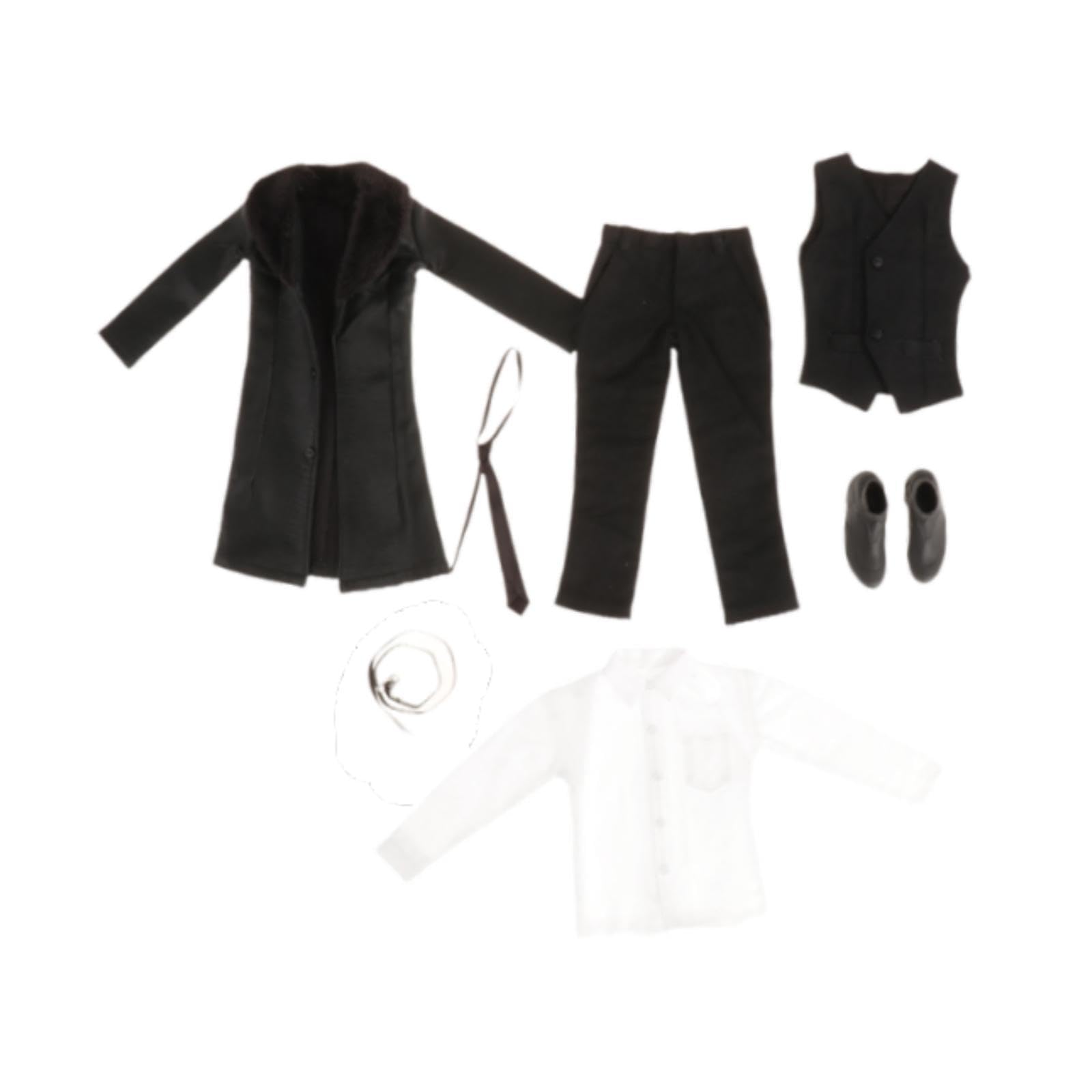 1/6 メンズ ファッション コスチューム セット ホワイト F-079B